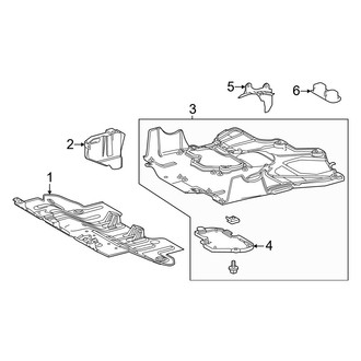 Toyota OE - Frame - Under Cover & Splash Shields