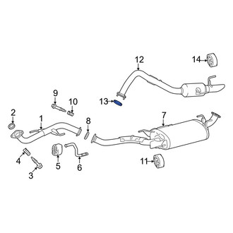 Toyota OE - Exhaust Tail Pipe Gasket