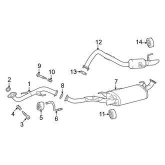 Toyota OE - Exhaust System - Exhaust Components
