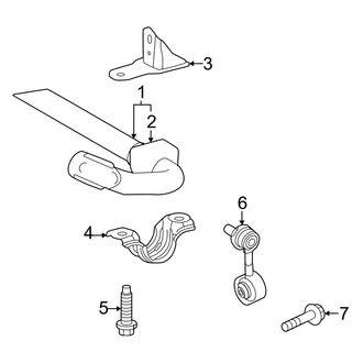 Toyota OE - Front Suspension - Stabilizer Bar & Components (W/O Stabilizer Disconnect)
