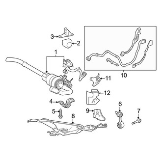 Toyota OE - Front Suspension - Stabilizer Bar & Components (With Stabilizer Disconnect)