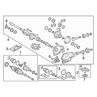Toyota OE - Front Suspension - Carrier & Front Axles