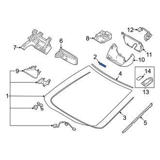 Toyota OE - Front Windshield Stopper