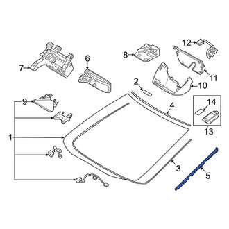 Toyota OE - Front Left Windshield Molding
