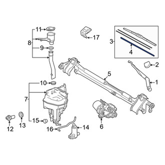 Toyota OE - Front Right Wiper Blade Refill
