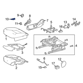 Toyota OE - Front Right Seat Height Adjuster Handle