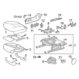 Toyota OE - Seat Track Cover