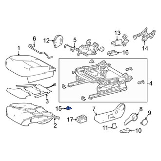 Toyota OE - Seat Track Cover