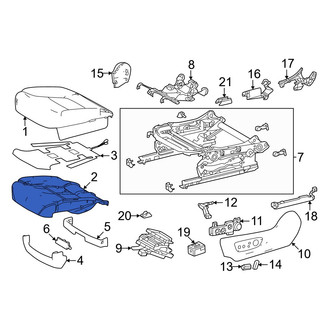 Toyota OE - Front Right Seat Cushion Foam
