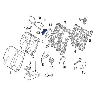 Toyota OE - Rear Right Seat Back Recliner Adjustment Handle