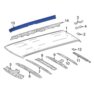 Toyota OE - Left Outer Roof Side Rail