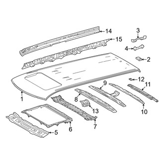 Toyota OE - Roof & Components (With Sunroof)