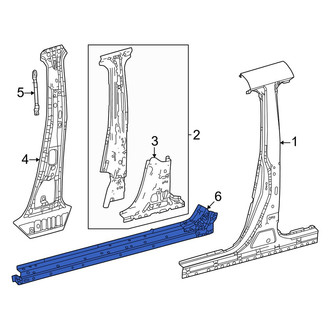 Toyota OE - Left Rocker Panel Reinforcement