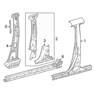 Toyota OE - Pillars, Rocker & Floor - Center Pillar & Rocker