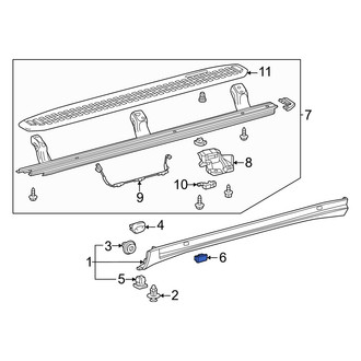 Toyota OE - Rocker Panel Molding Cap