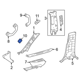 Toyota OE - Front Lower Interior Grab Bar Cap