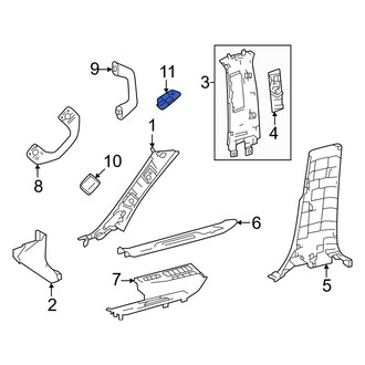 Toyota OE - Rear Upper Interior Grab Bar Cap