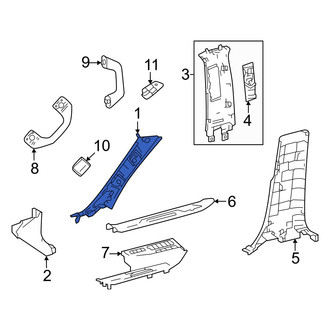 Toyota OE - Left Body A-Pillar Trim Panel