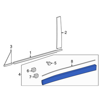 Toyota OE - Front Right Door Molding