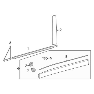 Toyota OE - Front Door - Exterior Trim
