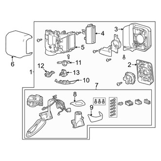 Toyota OE - Front Door - Outside Mirrors