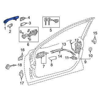 Toyota OE - Front Right Outer Exterior Door Handle