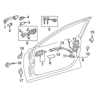 Toyota OE - Front Door - Lock & Hardware