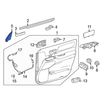Toyota OE - Front Left Door Molding