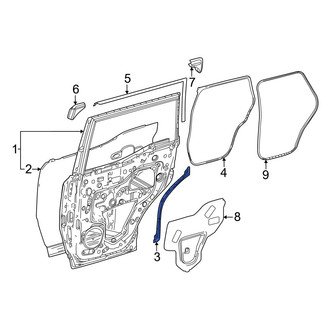 Toyota OE - Rear Right Door Seal
