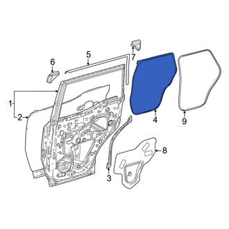 Toyota OE - Rear Right Outer Door Seal