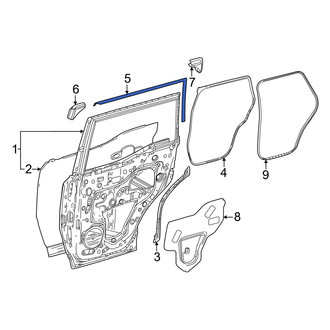 Toyota OE - Rear Right Black Out Tape