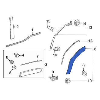 Toyota OE - Rear Left Forward Wheel Arch Molding