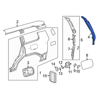 Toyota OE - Rear Left Outer Quarter Panel Reinforcement
