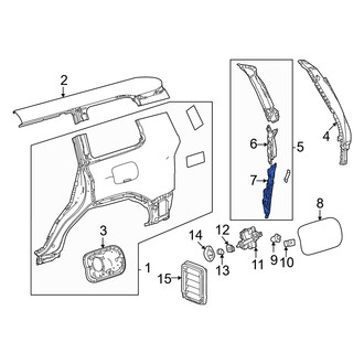 Toyota OE - Rear Right Quarter Panel Reinforcement