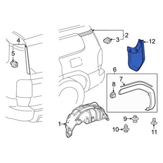 Toyota OE - Front Right Mud Flap