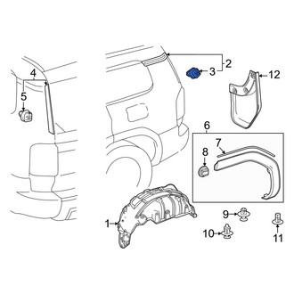 Toyota OE - Quarter Panel Molding Clip