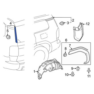 Toyota OE - Left Body D-Pillar Molding