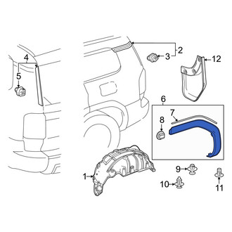Toyota OE - Rear Left Wheel Arch Molding
