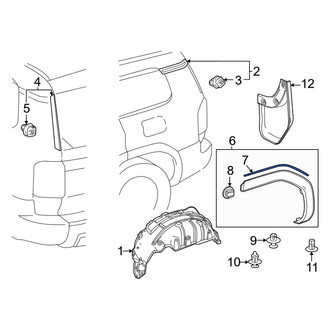 Toyota OE - Wheel Arch Molding Seal