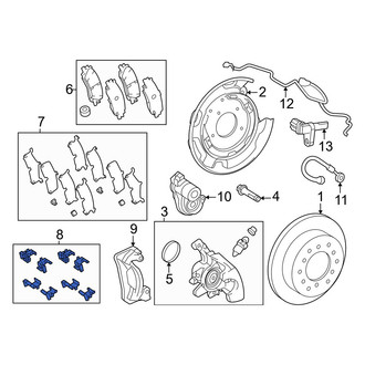 Toyota OE - Front Disc Brake Pad Shim Kit