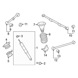 Toyota OE - Rear Suspension - Suspension Components