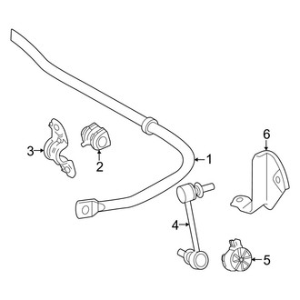 Toyota OE - Rear Suspension - Stabilizer Bar & Components