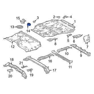 Toyota OE - Rear Left Outer Floor Pan Reinforcement