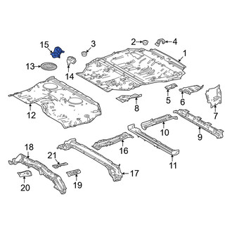 Toyota OE - Rear Left Inner Floor Pan Reinforcement