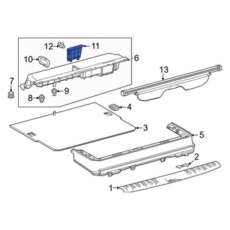 Toyota OE - Tailgate Gap Cover