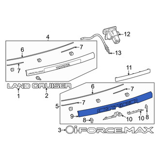 Toyota OE - Rear Left Liftgate Finish Panel
