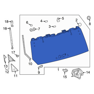 Toyota OE - Rear Liftgate Glass