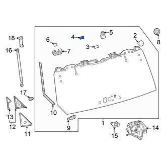 Toyota OE - Back Glass Bracket