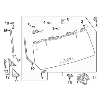 Toyota OE - Lift Gate - Glass