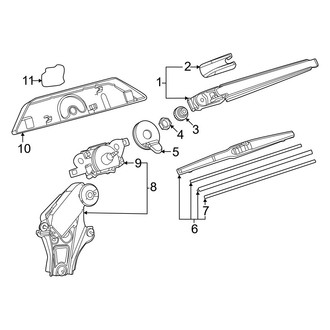 Toyota OE - Lift Gate - Wiper & Washer Components